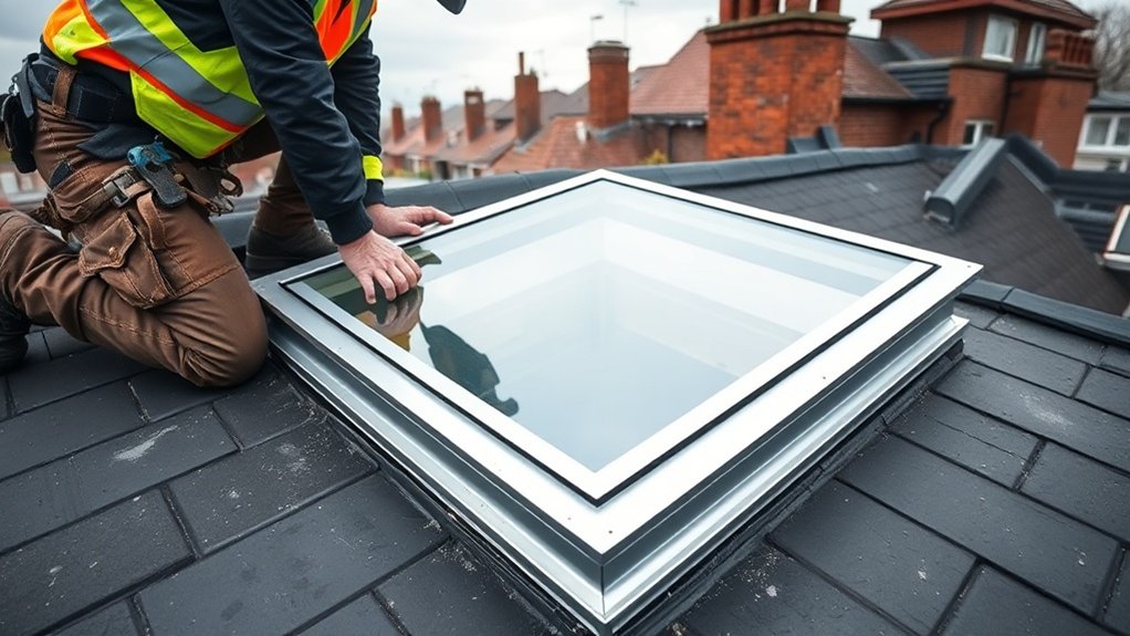 Skylight Installation Cherry Tree Wood
