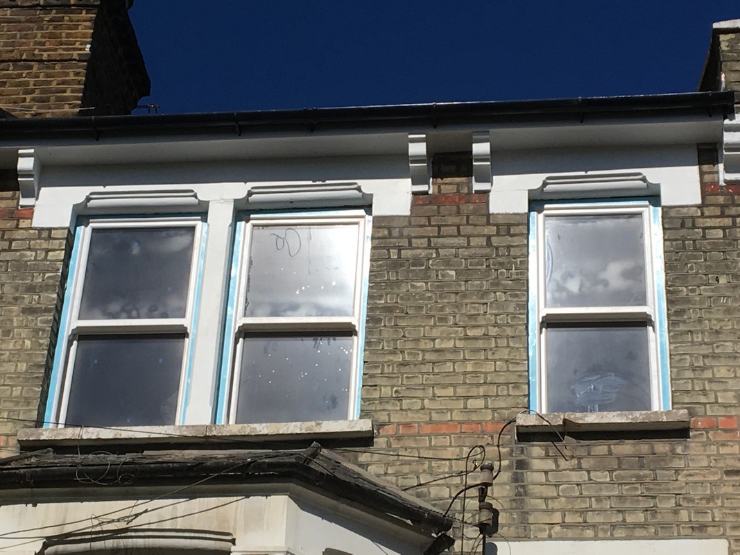 New uPVC sash windows fitted on Victorian terrace in East Ham