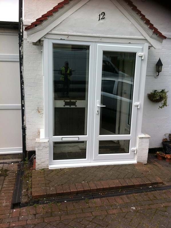uPVC French doors fitted as front entrance in East Ham